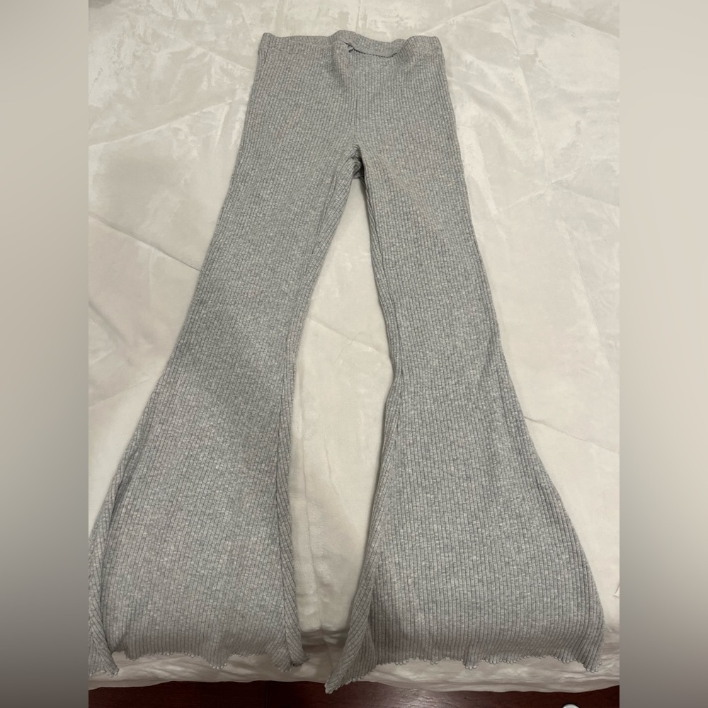 Grey aerie flare pants